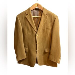 Andrew Fezza Camel Brown Blazer 44S Men Sport Coat Jacket Classic Men’s‎ Fashion